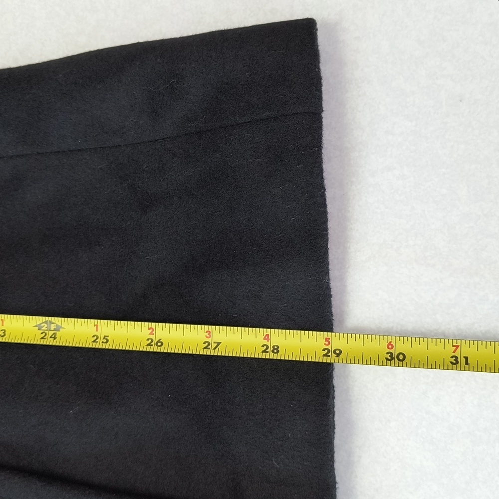 Calvin Klein Black Wool/Silk/Cashmere Double Breasted Peacoat Size 14 - Picture 5 of 9
